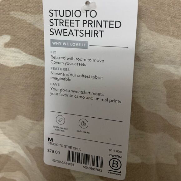 Athleta Studio to Street Print Sweatshirt - Picture 9 of 9